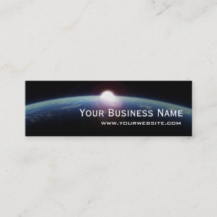 Einzigartige Space Sunrise Mini Business Card Mini Visitenkarte