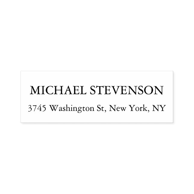Einzigartige Special Moderne Elegante Rücksendeadr Permastempel (Design)
