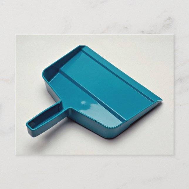 Einzigartige Staubpfanne Postkarte (Vorderseite)
