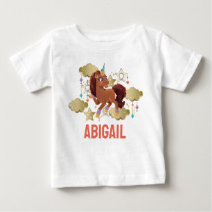 Einzigartige Sterne und Wolken Baby T-shirt