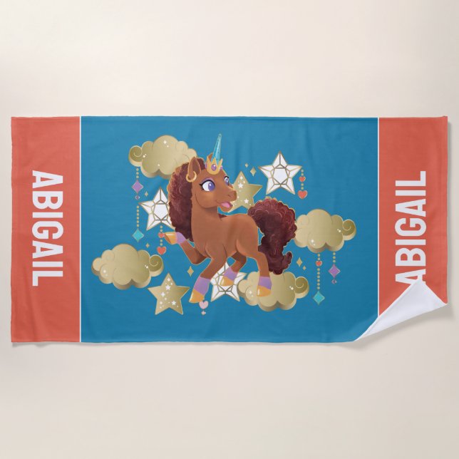 Einzigartige Sterne und Wolken Strandtuch (Vorderseite)