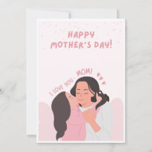 Einzigartige Tageskarte für handgefertigte Mütter