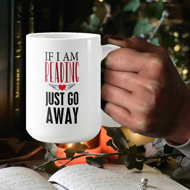 Einzigartige Tasse für Buchliebhaber, wenn ich les (A unique personalized gift for readers,  teachers or anyone who loves books and reading.  )