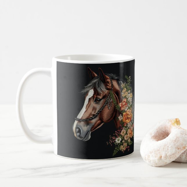 Einzigartige Tasse für Pferde: Perfektes Geschenk  (Mit Donut)