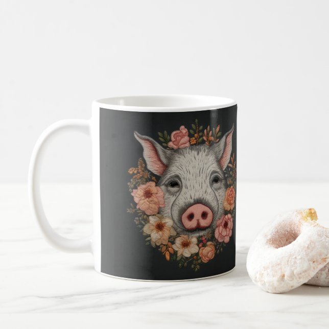 Einzigartige Tasse für Schweine: Das perfekte Gesc (Mit Donut)