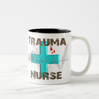 Einzigartige Trauma-Krankenschwester-T - Shirts Zweifarbige Tasse