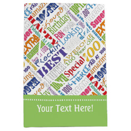 Einzigartige und besondere 100. Geburtstagsgeschen Mittlere Geschenktüte