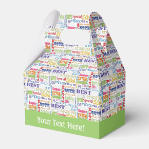 Einzigartige und besondere 50. Geburtstagsgeschenk Geschenkschachtel