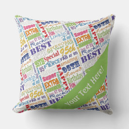 Einzigartige und besondere 95. Geburtstagsgeschenk Kissen