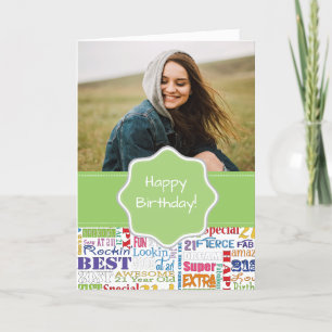 Einzigartige und besondere Geschenke zum 21. Gebur Karte