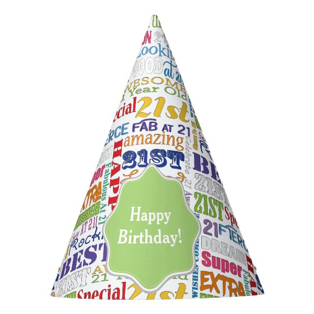 Einzigartige und besondere Geschenke zum 21. Gebur Partyhütchen (Vorderseite)