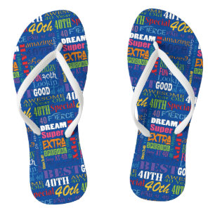 Einzigartige und besondere Geschenke zum 40. Gebur Flip Flops