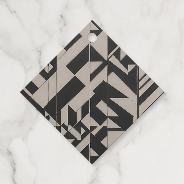 Einzigartige und coole Folienfavoriten Geschenkanhänger (Rückseite)