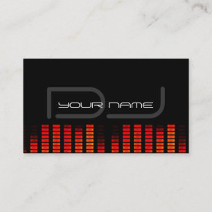 Einzigartige und elegante DJ Business Card Visitenkarte