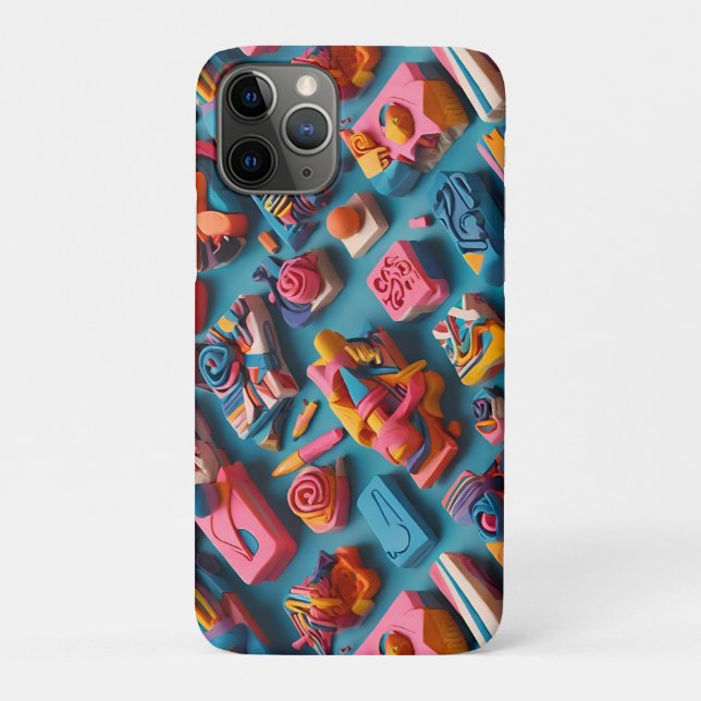 Einzigartige und farbenfrohe Radiergummis in versc Case-Mate iPhone Hülle (Rückseite)