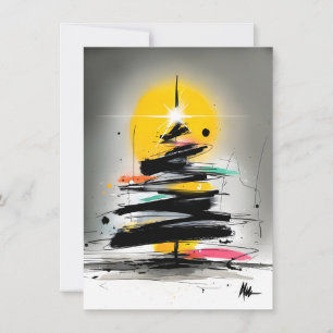 Einzigartige und funky Weihnachtskarten Feiertagskarte