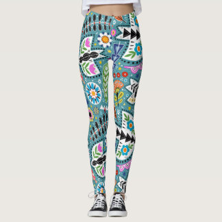 Einzigartige und lustige gemusterte Leggings