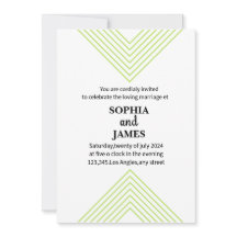 Einzigartige und minimalistische Hochzeit