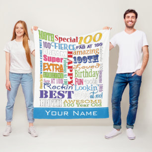 Einzigartige und Special-100. Fleecedecke