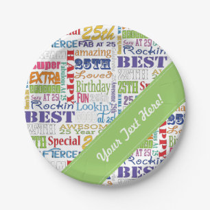 Einzigartige und Special-25. Pappteller