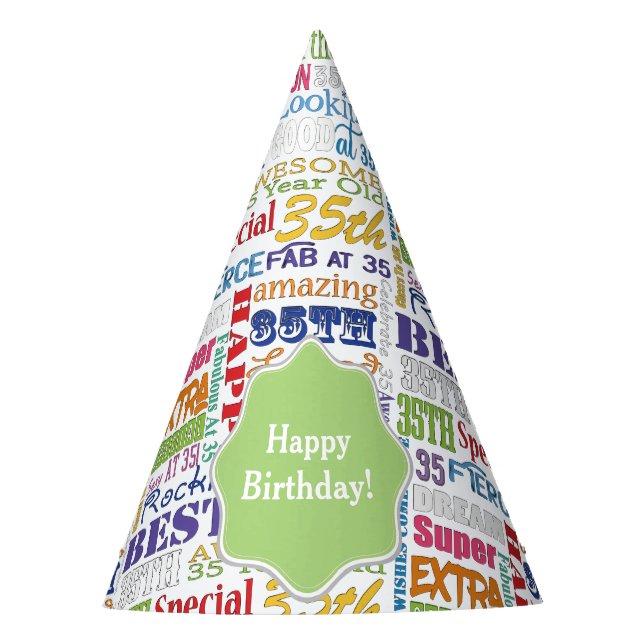 Einzigartige und Special-35. Partyhütchen (Vorderseite)