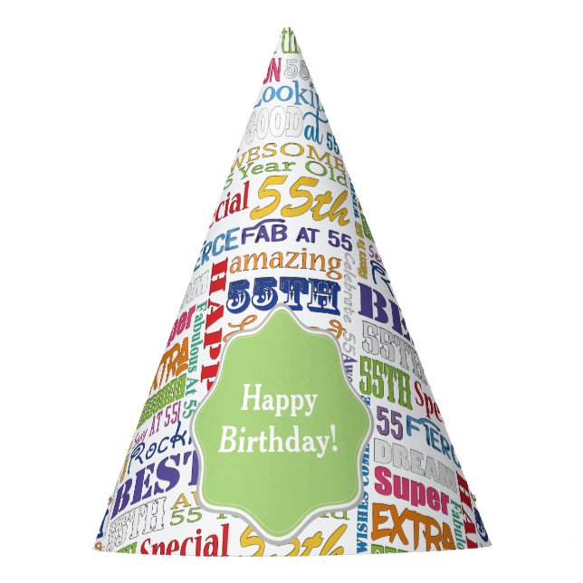 Einzigartige und Special-55. Partyhütchen (Vorderseite)