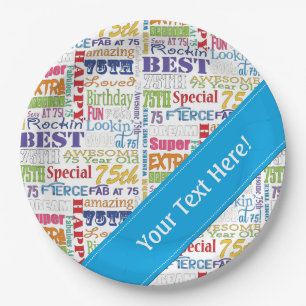 Einzigartige und Special-75. Pappteller