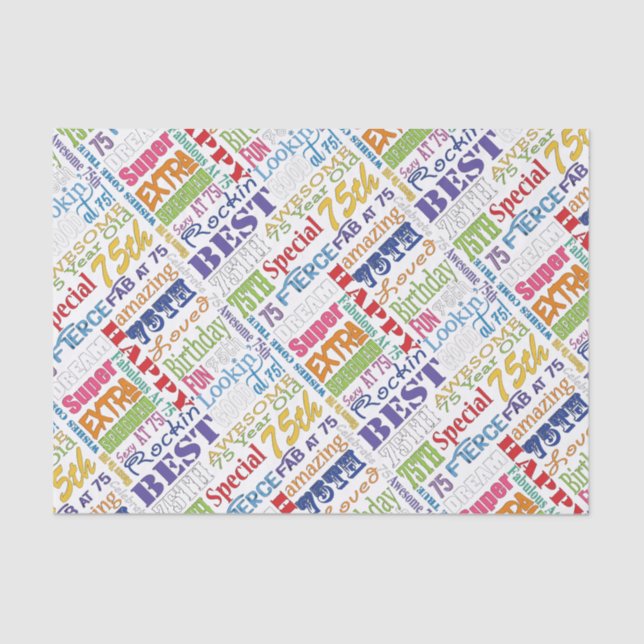 Einzigartige und Special-75. Seidenpapier (Vorderseite)