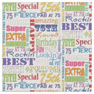 Einzigartige und Special-75. Stoff