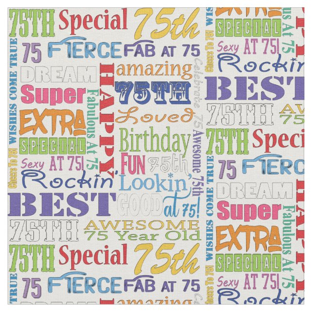 Einzigartige und Special-75. Stoff (Nahaufnahme)