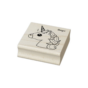 Einzigartige Unicorn-Briefmarke - Geburtstage, Gummistempel