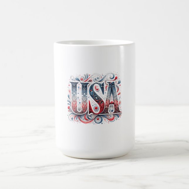 Einzigartige USA Kaffeetasse (Mittel)