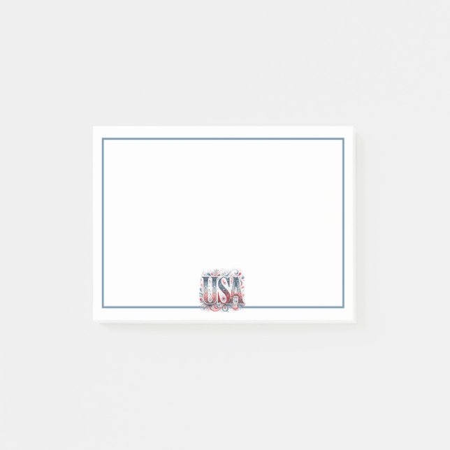 Einzigartige USA Post-it Klebezettel (Vorderseite)
