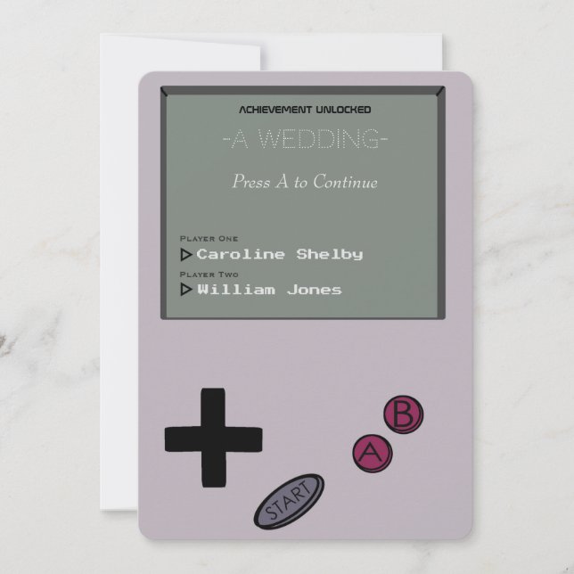 Einzigartige Vintage Retro Einladung (Vorderseite)