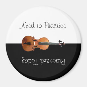 Einzigartige Violinpraxis Reversible Erinnerung Magnet