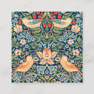 Einzigartige Visitenkarte, stilvoll, floral Quadratische Visitenkarte