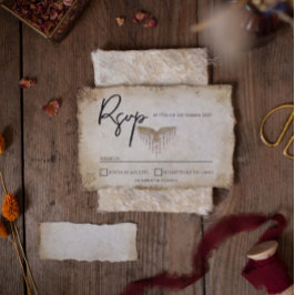 Einzigartige Visiting Wedding Response Card RSVP Karte