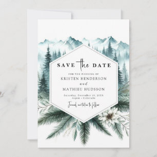 Einzigartige Waldhochzeit Save The Date