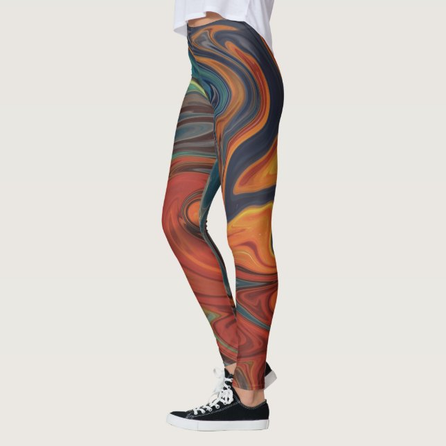 Einzigartige Wasserfarbe Beste Leggings für Ihren  (Links)