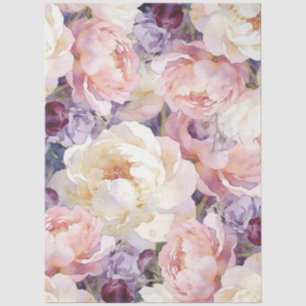 Einzigartige Wasserfarbe Blumen Möbel Decoupage Seidenpapier