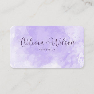 Einzigartige Wasserfarbe Moderne Visitenkarte