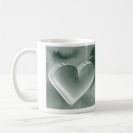 Einzigartige Watercolor Silber 3D-Tasse Kaffeetasse