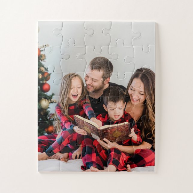 Einzigartige Weihnachten personalisieren Foto Puzzle (Vertikal)