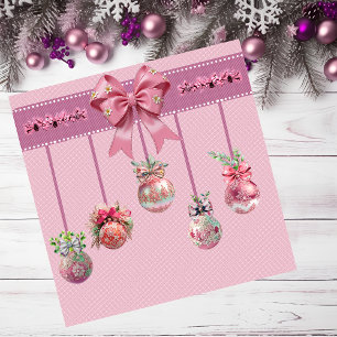 Einzigartige Weihnachtsbälle Magnetkarte