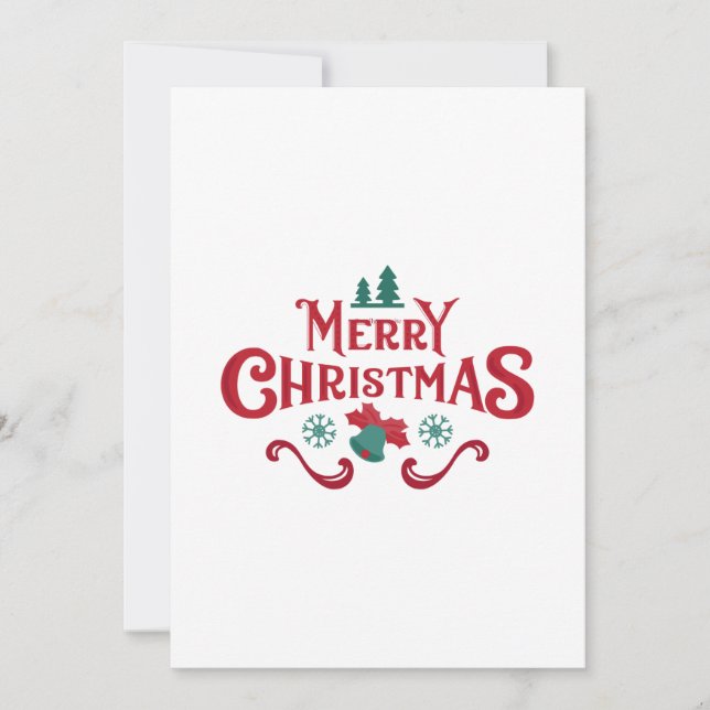 Einzigartige Weihnachtskarte Feiertagskarte (Vorderseite)