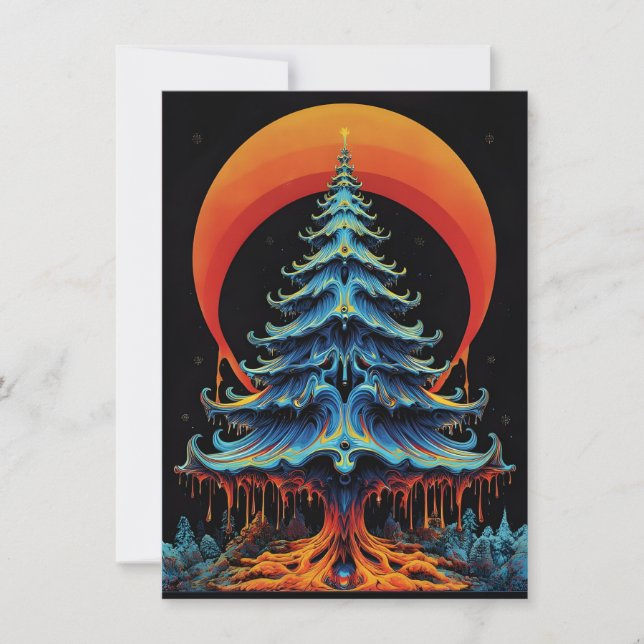 Einzigartige Weihnachtskarten Feiertagskarte (Vorderseite)