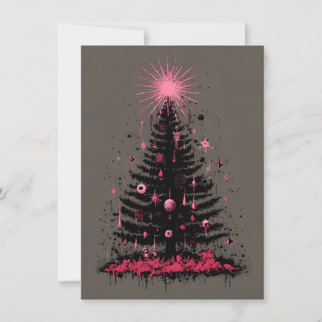 Einzigartige Weihnachtskarten Feiertagskarte (Vorderseite)