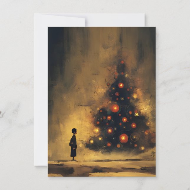 Einzigartige Weihnachtskarten Feiertagskarte (Vorderseite)