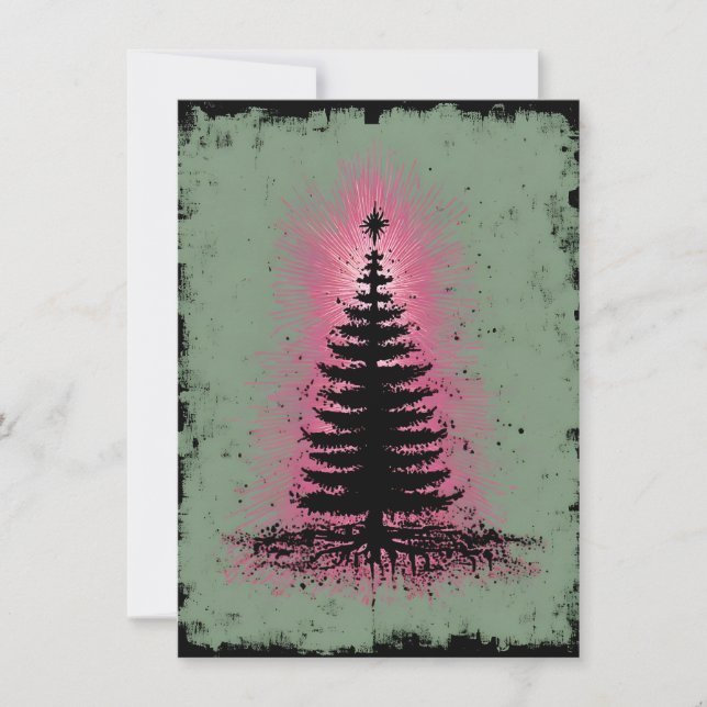 Einzigartige Weihnachtskarten Feiertagskarte (Vorderseite)