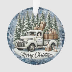 Einzigartige Weihnachtsszenerie Papier Teller Ornament